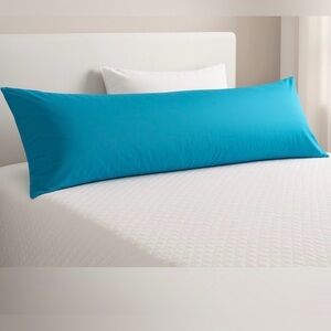 Body Pillow Case 100% Cotton Turquoise Cover 21”x60” – New – Soft & Fresh(F12)”